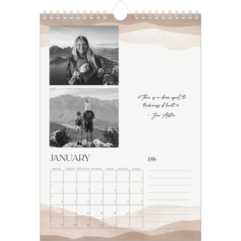 A4 Photo Calendar — Wellbeing quotes