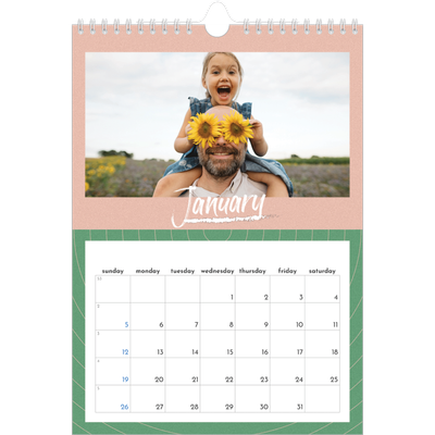 A4 Photo Calendar — Colour and pattern [January]