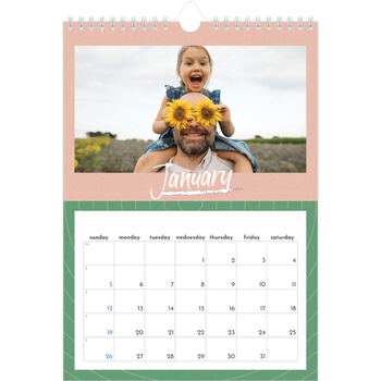 A4 Photo Calendar — Colour and pattern