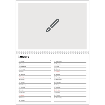 A4 Double Photo Calendar — Design your own calendar
