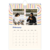 A5 Photo Calendar — Retro stripes [February]