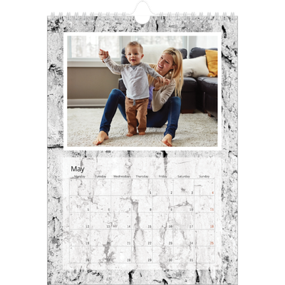 A4 Photo Calendar — Tree bark [May]