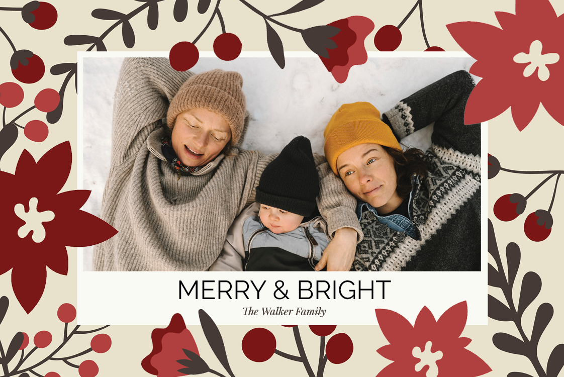 Cards — Bold flowers and berries