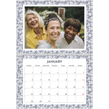 A4 Double Photo Calendar — Full bloom