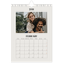 A5 Photo Calendar — Simple ivory [February]