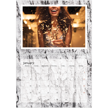 A4 Double Photo Calendar — Tree bark