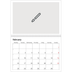 A4 Double Photo Calendar — Design your own calendar [February]