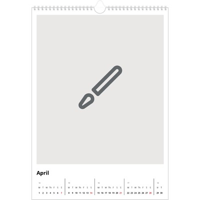 A3 photo calendars — Design your own calendar [April]