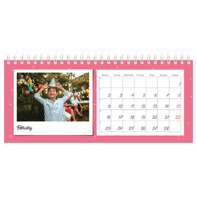 Desk calendars — Colour pop snapshots [February]