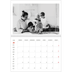 A4 Double Photo Calendar — Red highlights [January]