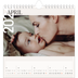 Square calendars  — Overlapping text [April]