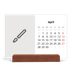 Easel Desk Calendar Landscape  — Design your own calendar [April]