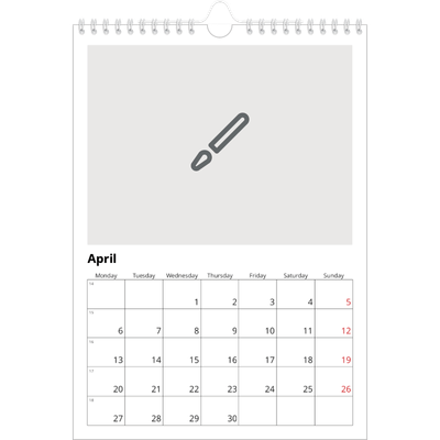 A4 Photo Calendar — Design your own calendar [April]