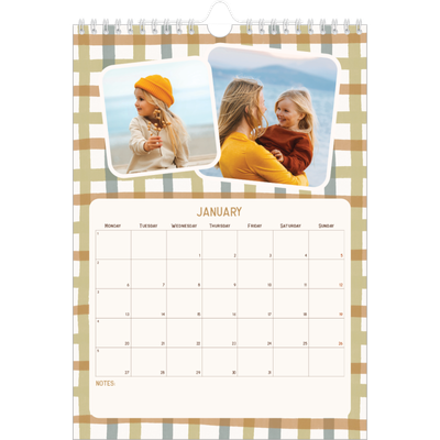 A4 Photo Calendar — Retro patterns [January]