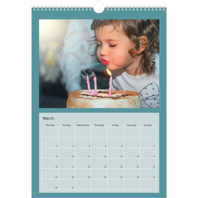 A3 photo calendars — Colour my world [March]