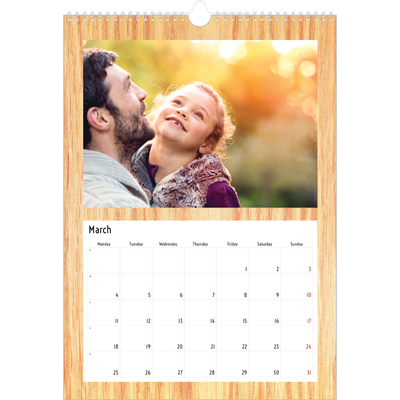 A3 photo calendars — Wood [March]