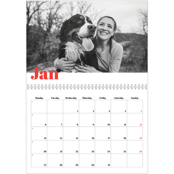 A4 Double Photo Calendar — A bold year