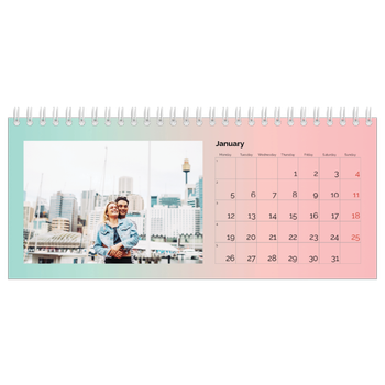 Desk Photo Calendar — Playful Pastel