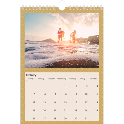 A4 Photo Calendar — Geometric [January]