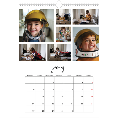 A3 photo calendars — Photo arrangements [January]