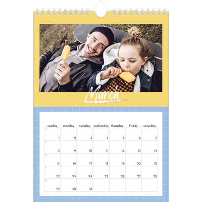 A4 Photo Calendar — Colour and pattern [March]