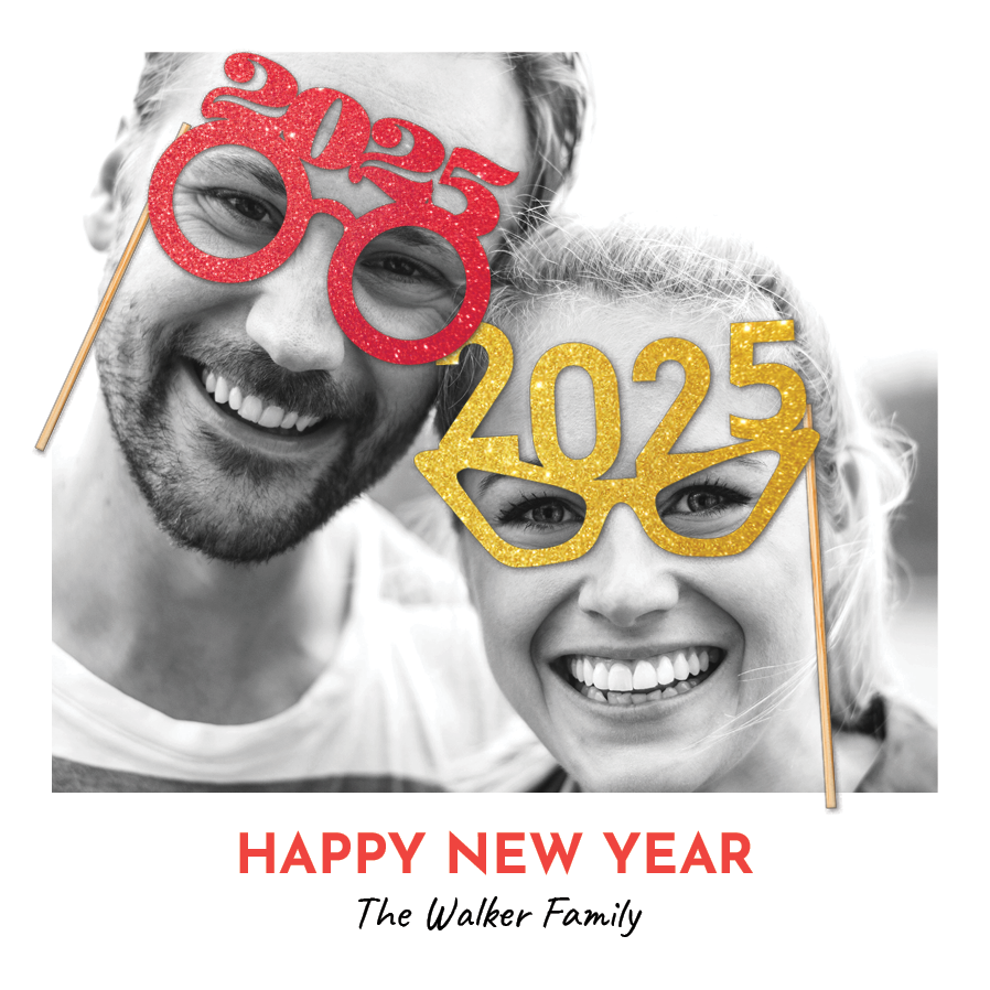 Cards — New Year glasses