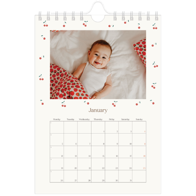 A5 Photo Calendar — Cherry bliss [January]