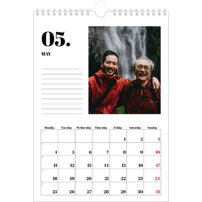 A4 Photo Calendar — Serif and moments [cover]