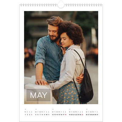 A3 photo calendars — Date box overlay [May]