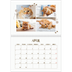 A4 Double Photo Calendar — Playful kitten [April]