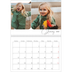A4 Double Photo Calendar — Snapshots and script [January]