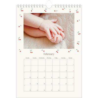 A4 Photo Calendar — Cherry bliss [February]