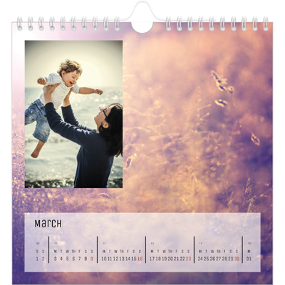 Square calendars  — Back to nature [March]