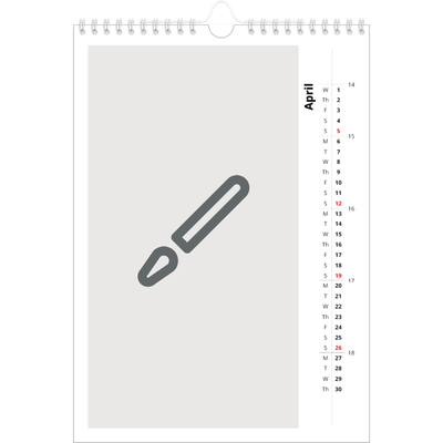 A4 Photo Calendar — Design your own calendar [April]