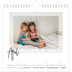 Square calendars  — Clear frame [April]