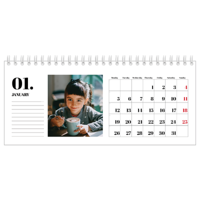 Desk calendars — Serif and moments [January]
