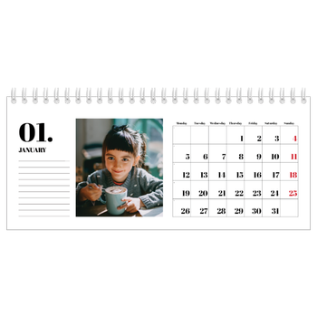 Desk Photo Calendar — Serif and moments