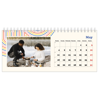 Desk calendars — Retro stripes [cover]