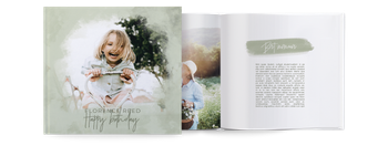Photo Books — Watercolour brushstrokes