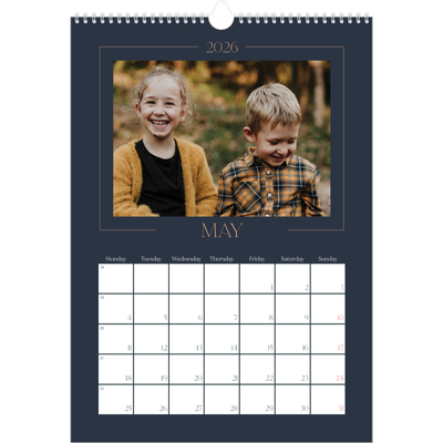 A3 photo calendars — Prussian blue [cover]