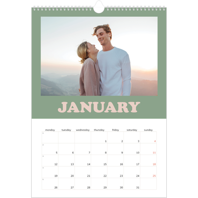 A3 photo calendars — Retro frames [January]