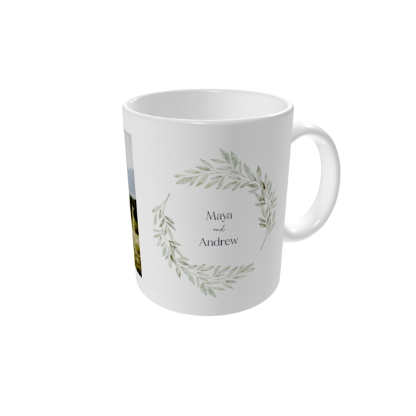 Personalised mugs — Garden wedding