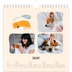 Square calendars  — Dog paws and doodles [January]