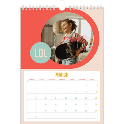 A4 Photo Calendar — Bright and beautiful [March]
