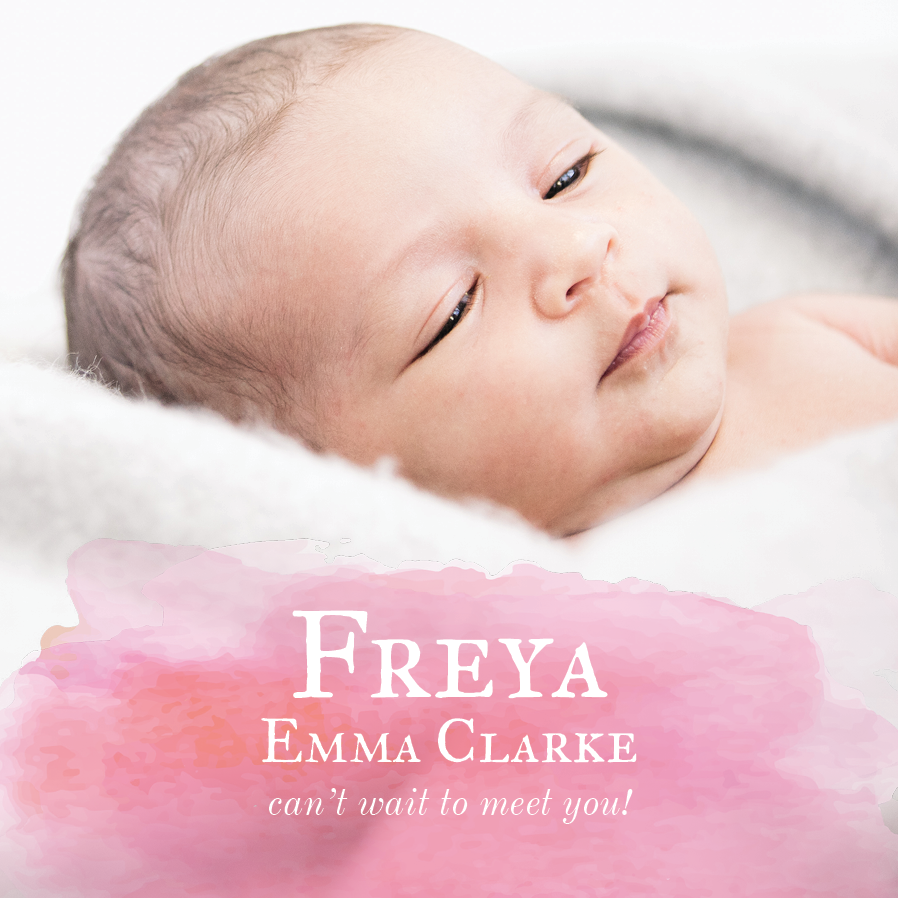 Invitations — Pink watercolour