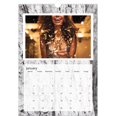 A3 photo calendars — Tree bark [January]