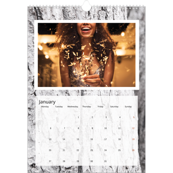 A3 Photo Calendar — Tree bark
