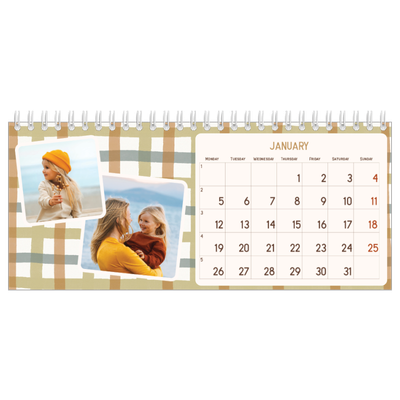 Desk calendars — Retro patterns [January]