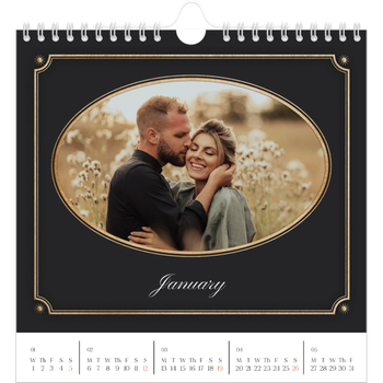 Square Photo Calendar — Vintage classic