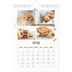 A5 Photo Calendar — Playful kitten [April]
